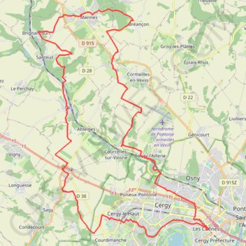 Marine - Santeuil GPS track, route, trail