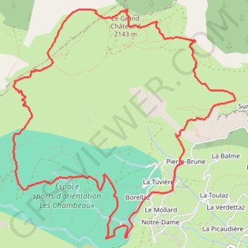 Le Grand Châtelard GPS track, route, trail