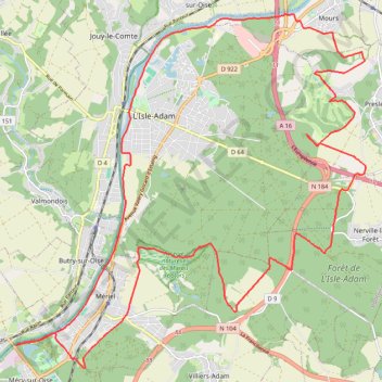 Auvers-Mours GPS track, route, trail