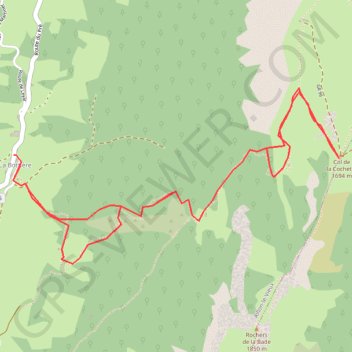 Bauges-Col de la Cochette-Mont Colombier-Par Bottiere GPS track, route, trail