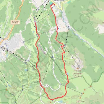 Morzine Lac de Jour Plane GPS track, route, trail