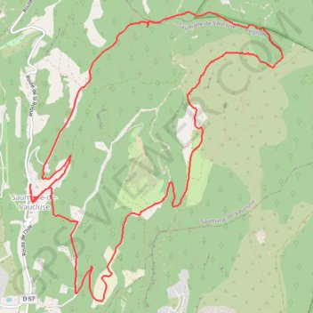 Saumane-Les 3 luisants GPS track, route, trail