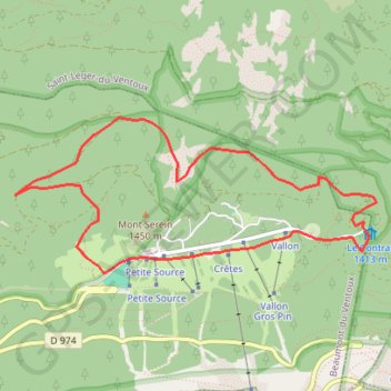 Autour de la station du Mont Serein GPS track, route, trail
