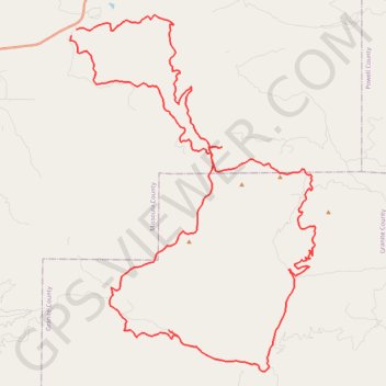 Garnet ghost town loop GPS track, route, trail