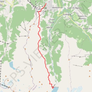 La Grande Dixence GPS track, route, trail