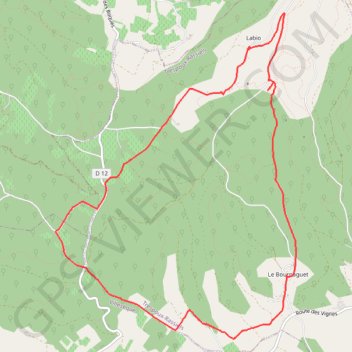 Le Bournaguet GPS track, route, trail