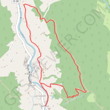 Le Tour du Fougas GPS track, route, trail