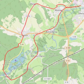Piste cyclable de Villersexel GPS track, route, trail