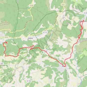 Le Lubéron dimanche GPS track, route, trail