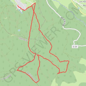 Autour du Bessat GPS track, route, trail
