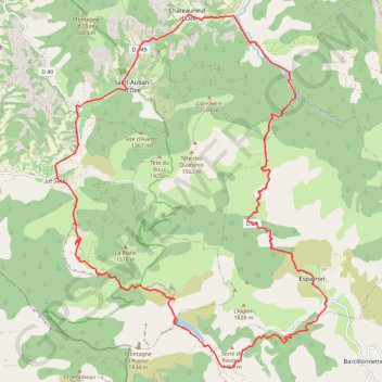 Col des Garcins GPS track, route, trail