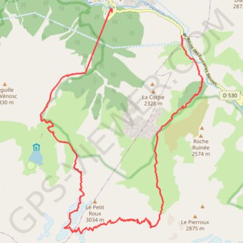 Col Jean Martin : traversée Est-Ouest (Ecrins) GPS track, route, trail