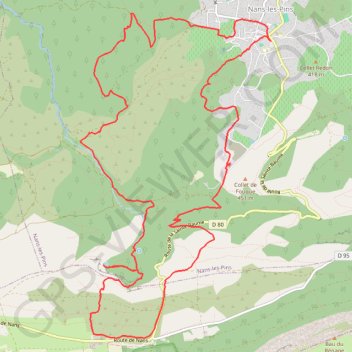 Sources Huveaune GPS track, route, trail