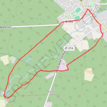 Circuit de LINXE GPS track, route, trail