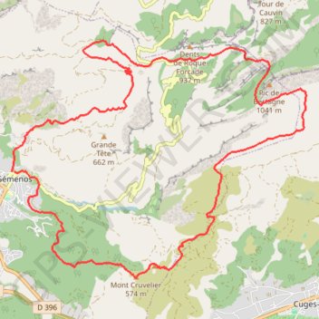 La Sainte-Beaume GPS track, route, trail