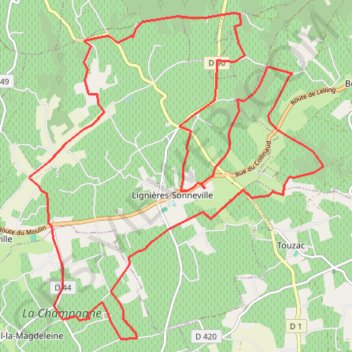 VTT Lignières GPS track, route, trail