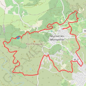 Mureviel les Montpellier GPS track, route, trail
