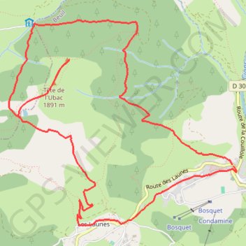 Tête du Garnier GPS track, route, trail