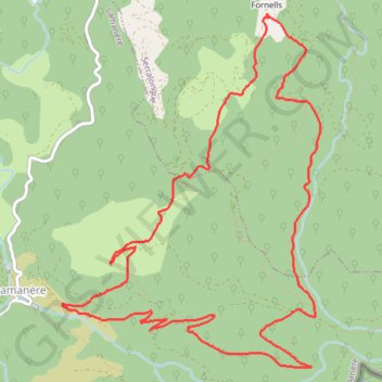 Les Tours de Cabrens GPS track, route, trail