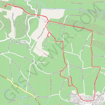 Saint Pons la Calm sud GPS track, route, trail