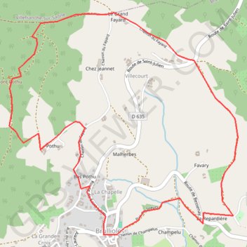 Rando Mont Pottu GPS track, route, trail