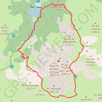 Tour de l'Ossau GPS track, route, trail