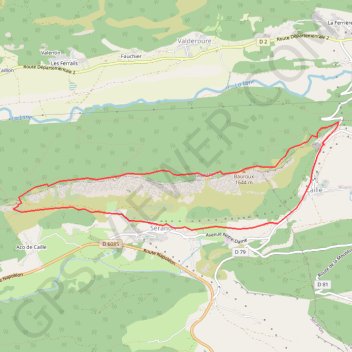 Le baouroux de caille GPS track, route, trail