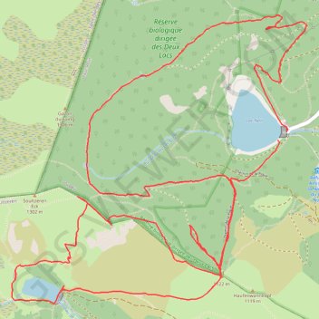 Des 3 lacs Alsace GPS track, route, trail