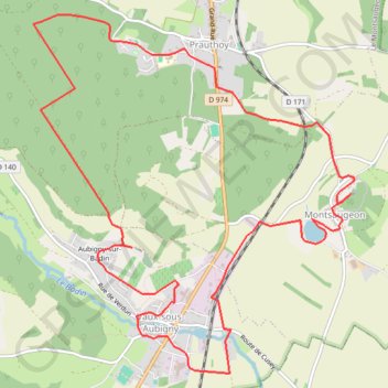 Aubigny - Circuit des jonquilles GPS track, route, trail