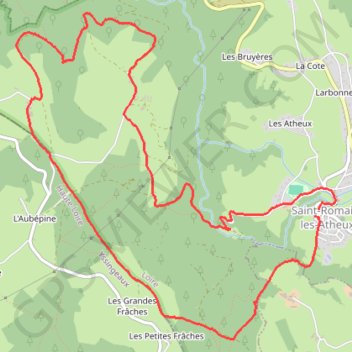 St Romain GPS track, route, trail