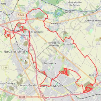 Beuvry GPS track, route, trail