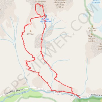 Les clochetons de Gunneng GPS track, route, trail