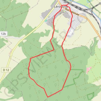 Circuit des Mares - Lérouville GPS track, route, trail