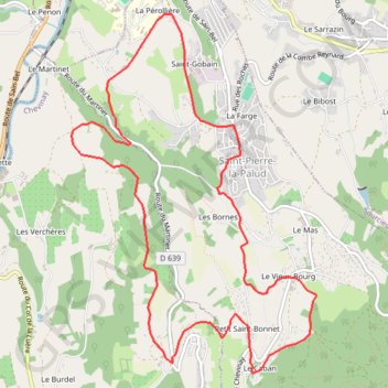 Fiche Verte n°14 : Saint Pierre La Palud GPS track, route, trail