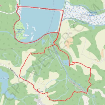 Marais d'Orx et alentours GPS track, route, trail