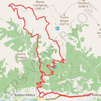 Alpe Subiasco (val Pellice) GPS track, route, trail