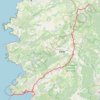 J1 de Bastia à Ajaccio GPS track, route, trail