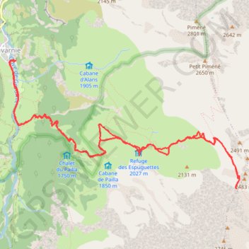 Hourquette d'Alans - Gavarnie GPS track, route, trail