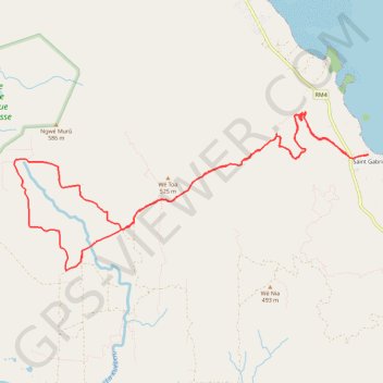 Aux sources de la Kwé Binyi GPS track, route, trail
