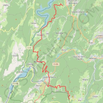 Haut-Jura - Viry - Moirans-en-Montagne GPS track, route, trail