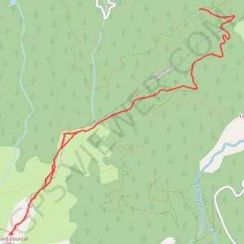 Mont Fourcat par Frémis GPS track, route, trail
