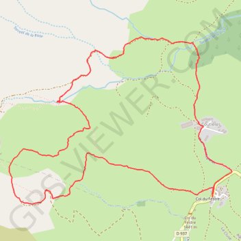 Cascade de SAUTE AURE GPS track, route, trail