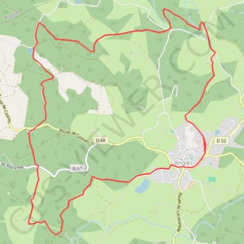 Anglès Randonnée du Solher N°2 GPS track, route, trail