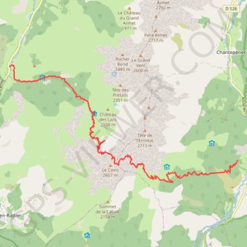 Le Périer - Lavaldens GPS track, route, trail