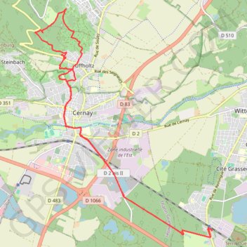 Wittesheim - Wattwiller GPS track, route, trail