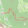 Roche du Guet, Roc de Tormery et Le Tapin par le pas de l'Echelle depuis Chignin (Bauges) GPS track, route, trail