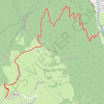 Descente de la Cuche GPS track, route, trail