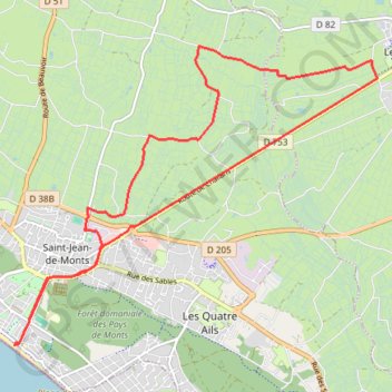 Circuit du Marais GPS track, route, trail