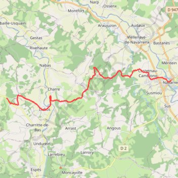 Navarrenx - Bohoteguia GPS track, route, trail