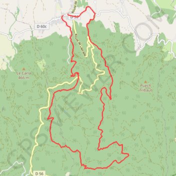 Balade VTT près de Castres et de Mazamet GPS track, route, trail
